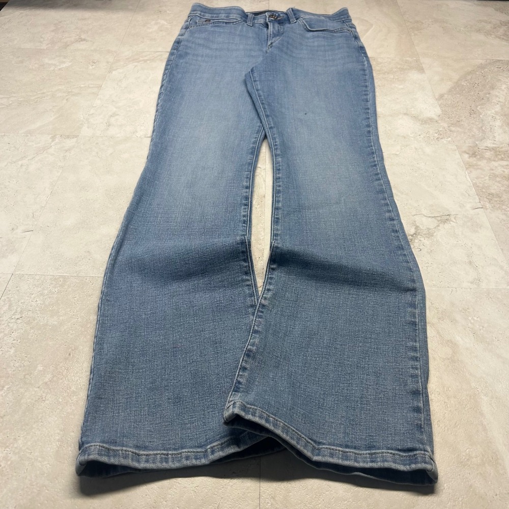 Lee Flex Motion Regular Fit Bootcut Jeans Light Wash Women Size 6 Medium Denim